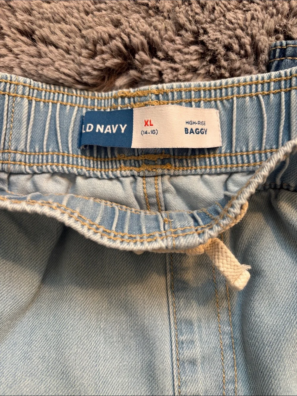 Lot of 4 Old Navy Girls High Rise Baggy Jeans